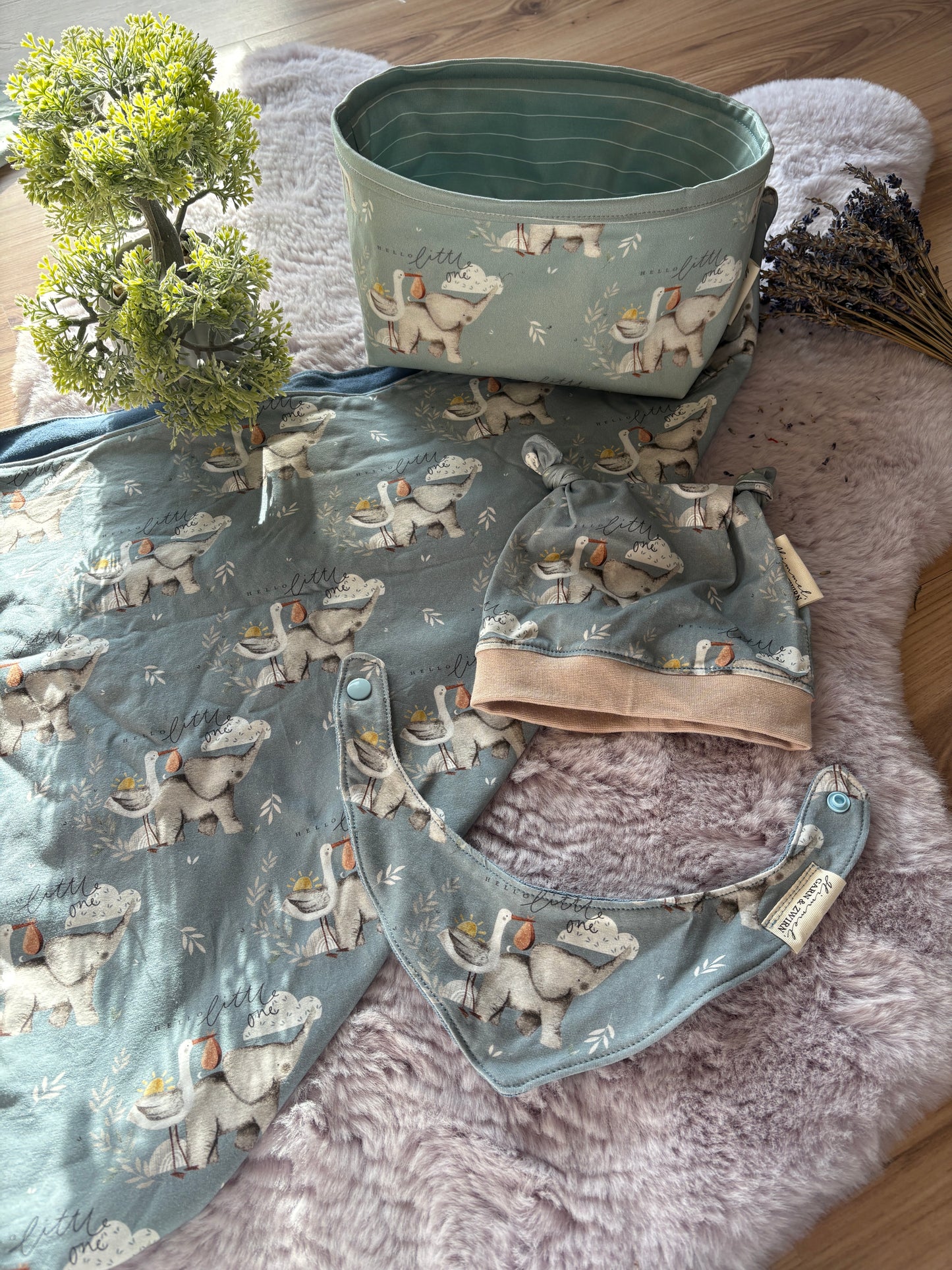 Baby Newborn Set in blau beige 💙