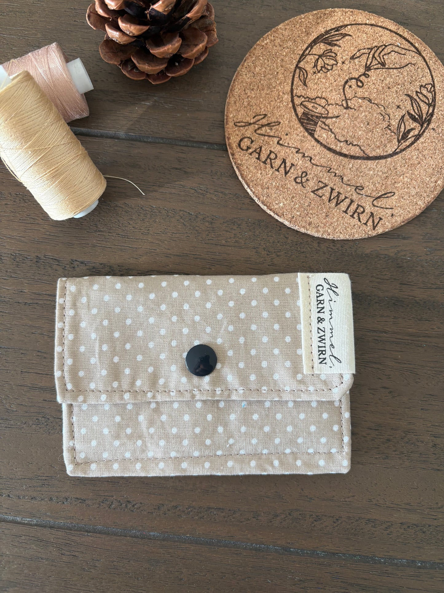 Mini Geldtasche (Kartenetui) in beige