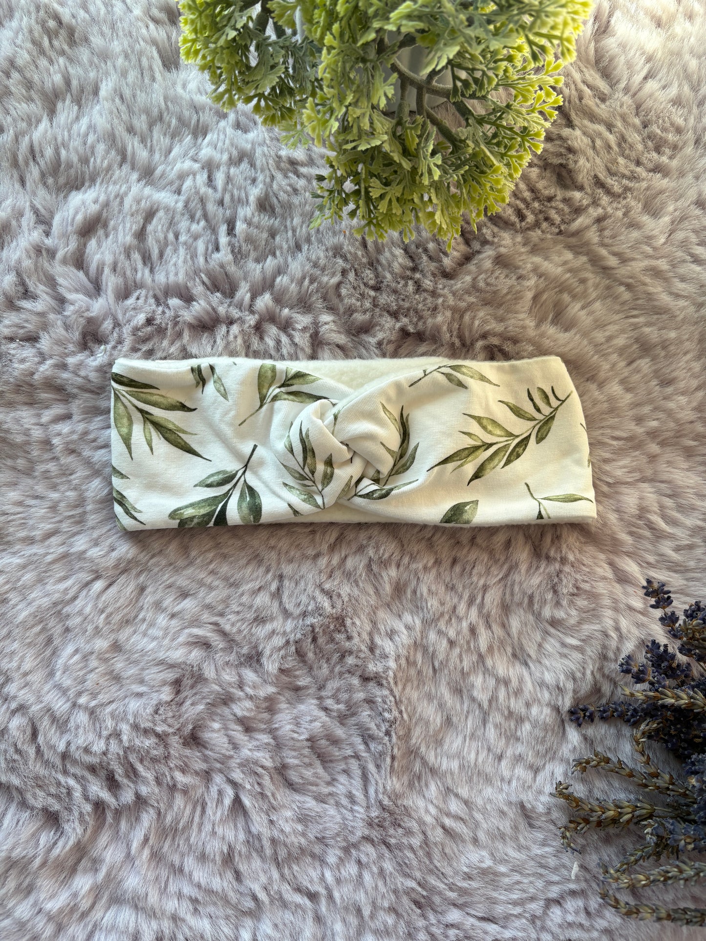 Kinder Stirnband mit weichem Fleece gefüttert aus BIO Baumwolle 🌿