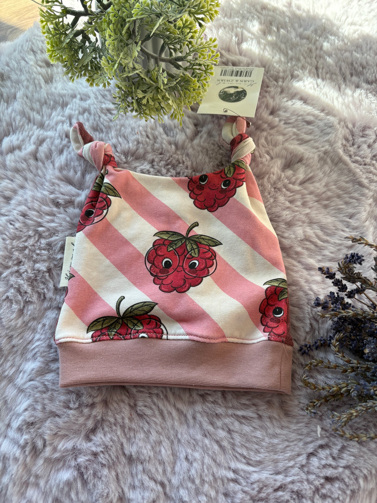 BIO Babyhaube Himbeere 🍓