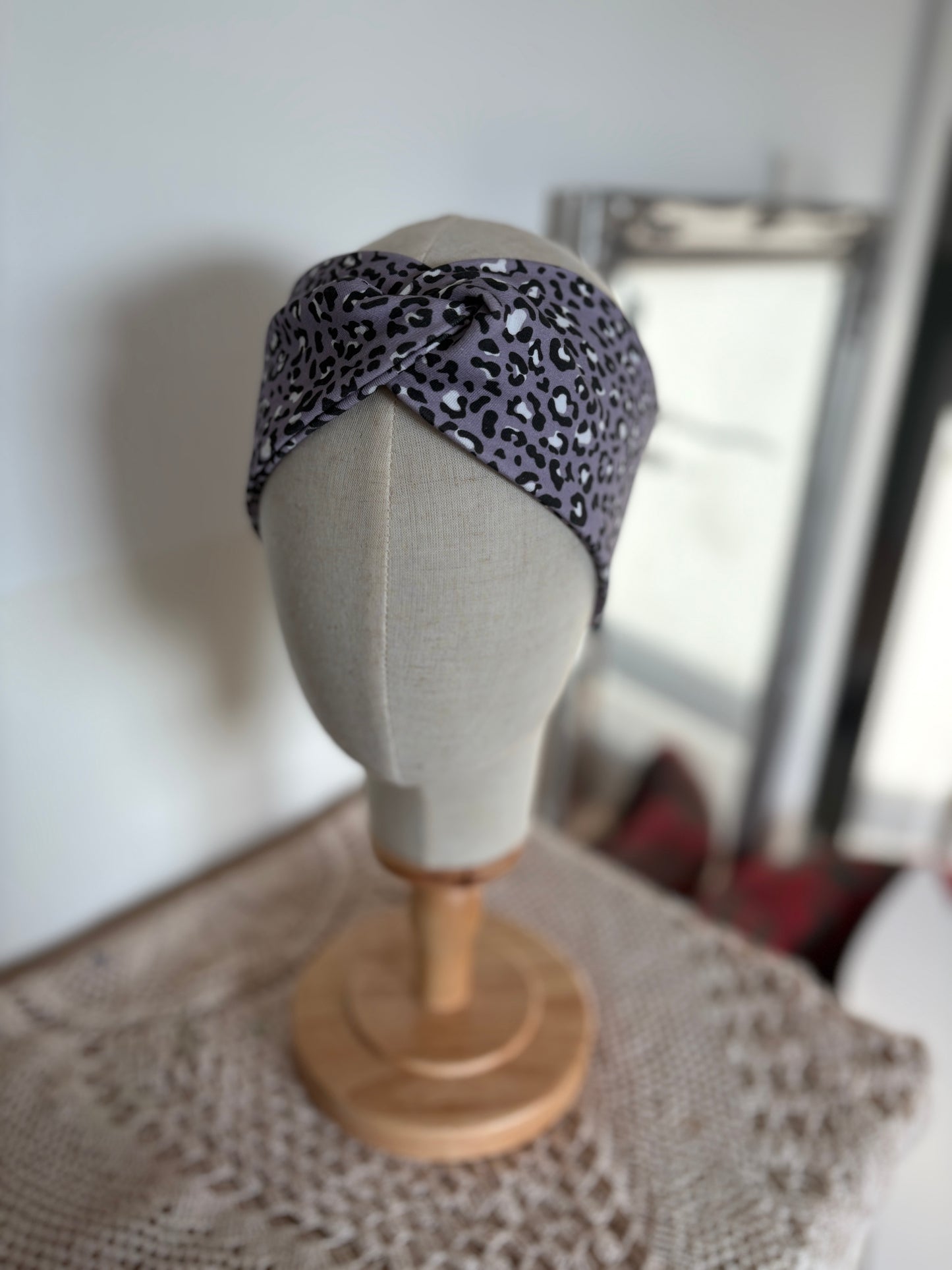 Stirnband in Leo Optik aus BIO Stoff 💜