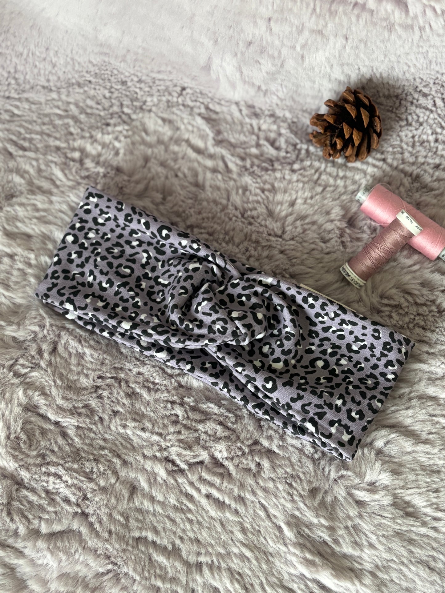 Stirnband in Leo Optik aus BIO Stoff 💜