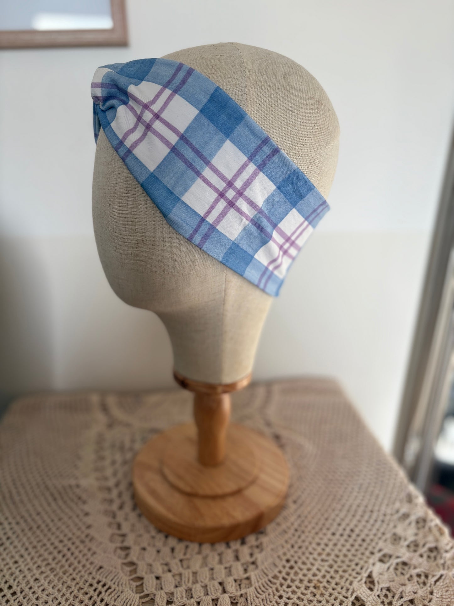 BIO Jersey Stirnband Karo