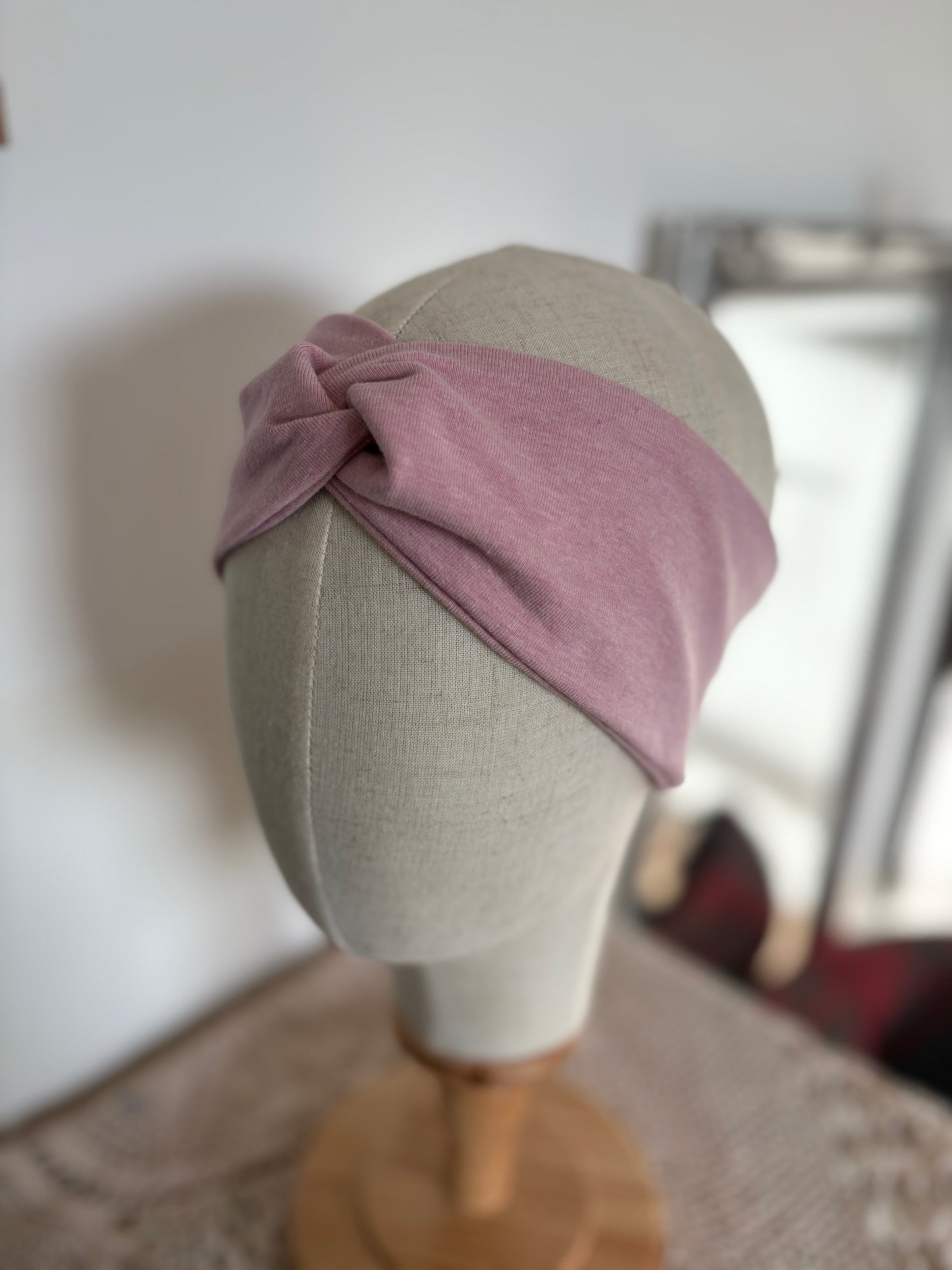 BIO Jersey Stirnband rosa