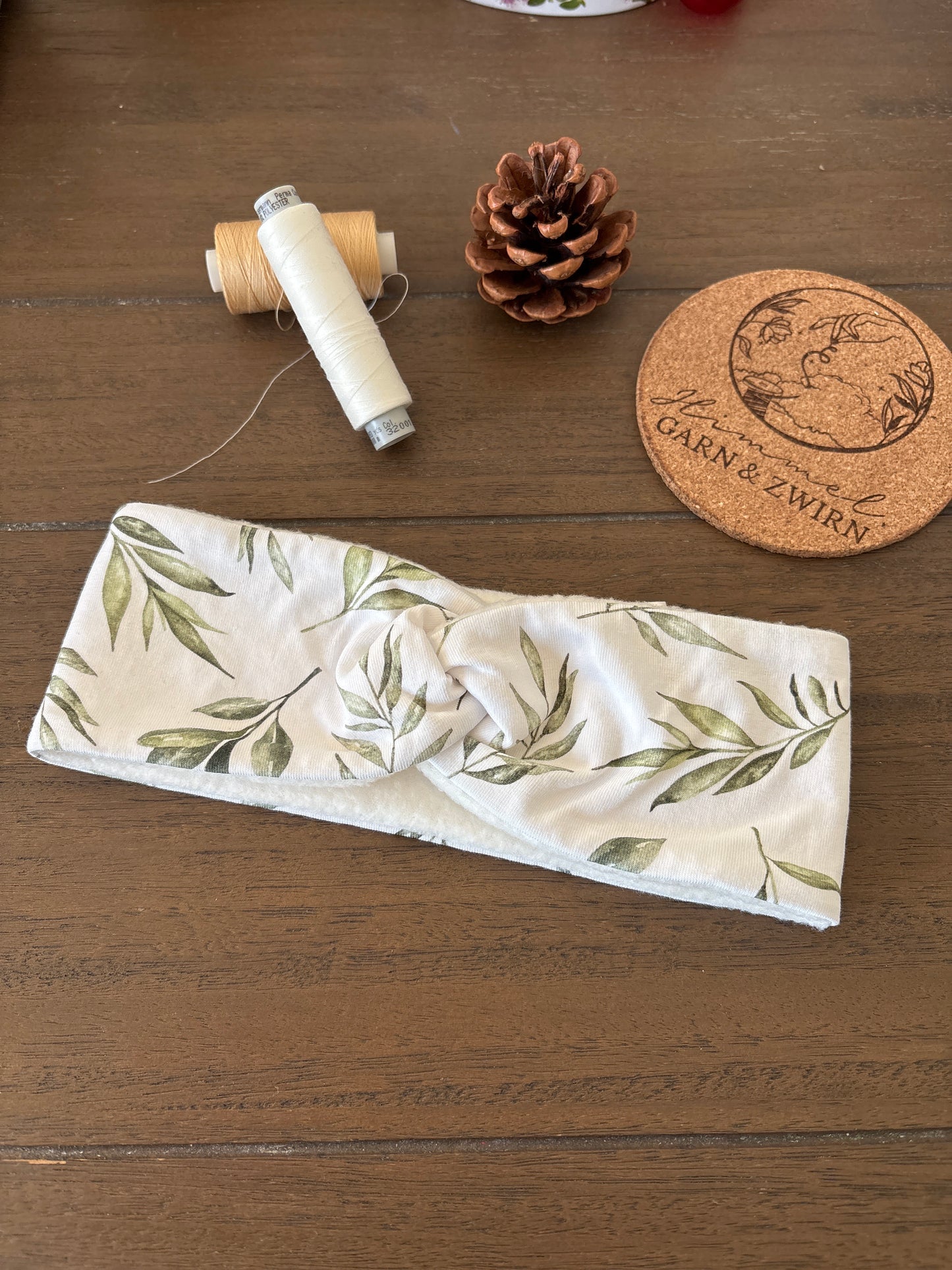 Kinder Stirnband mit weichem Fleece gefüttert aus BIO Baumwolle 🌿