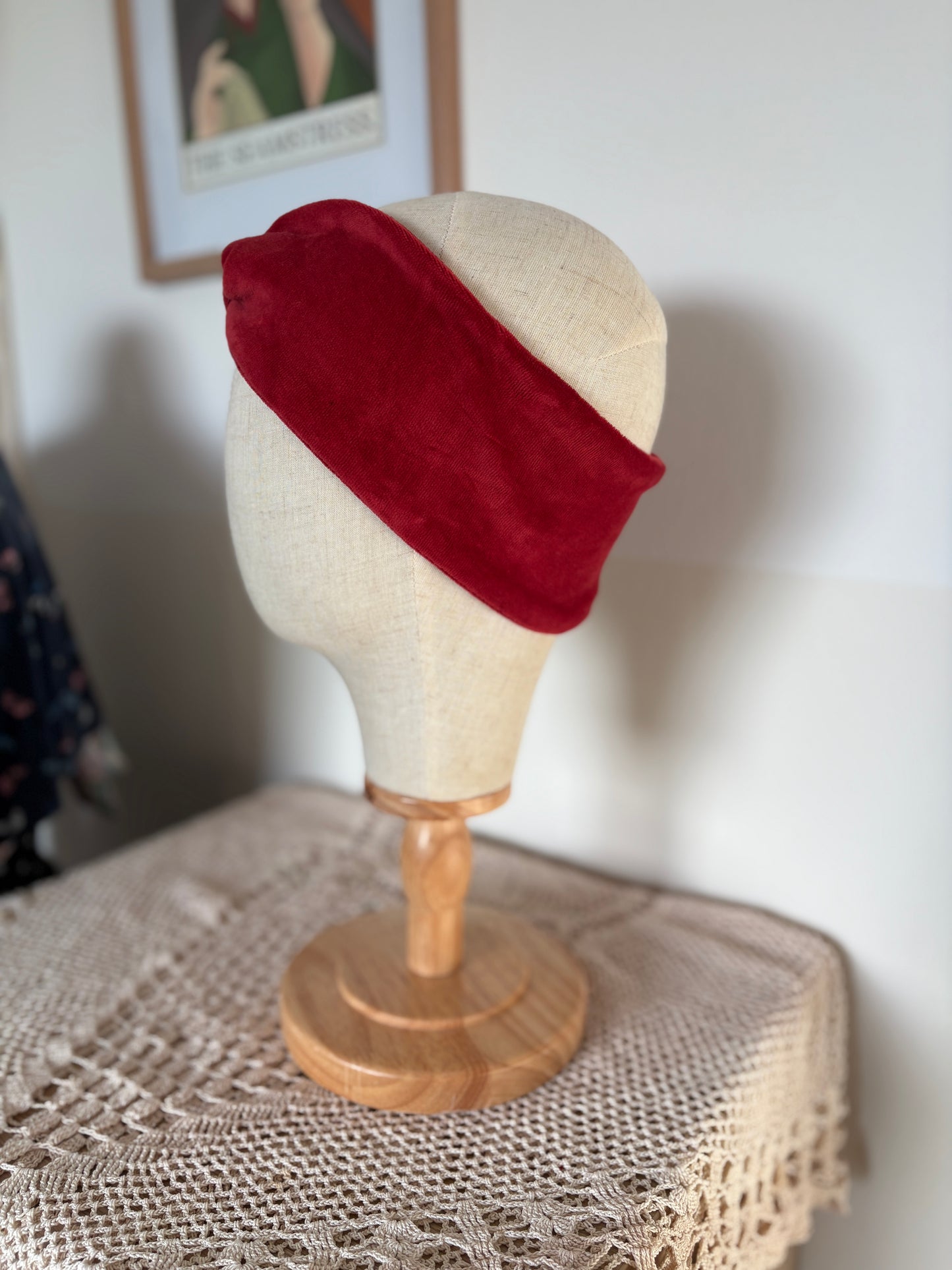 Stirnband in Rot aus BIO & GOTS Nikkistoff