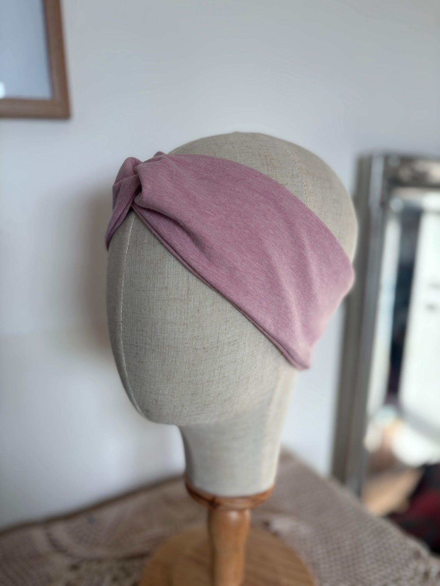 BIO Jersey Stirnband rosa