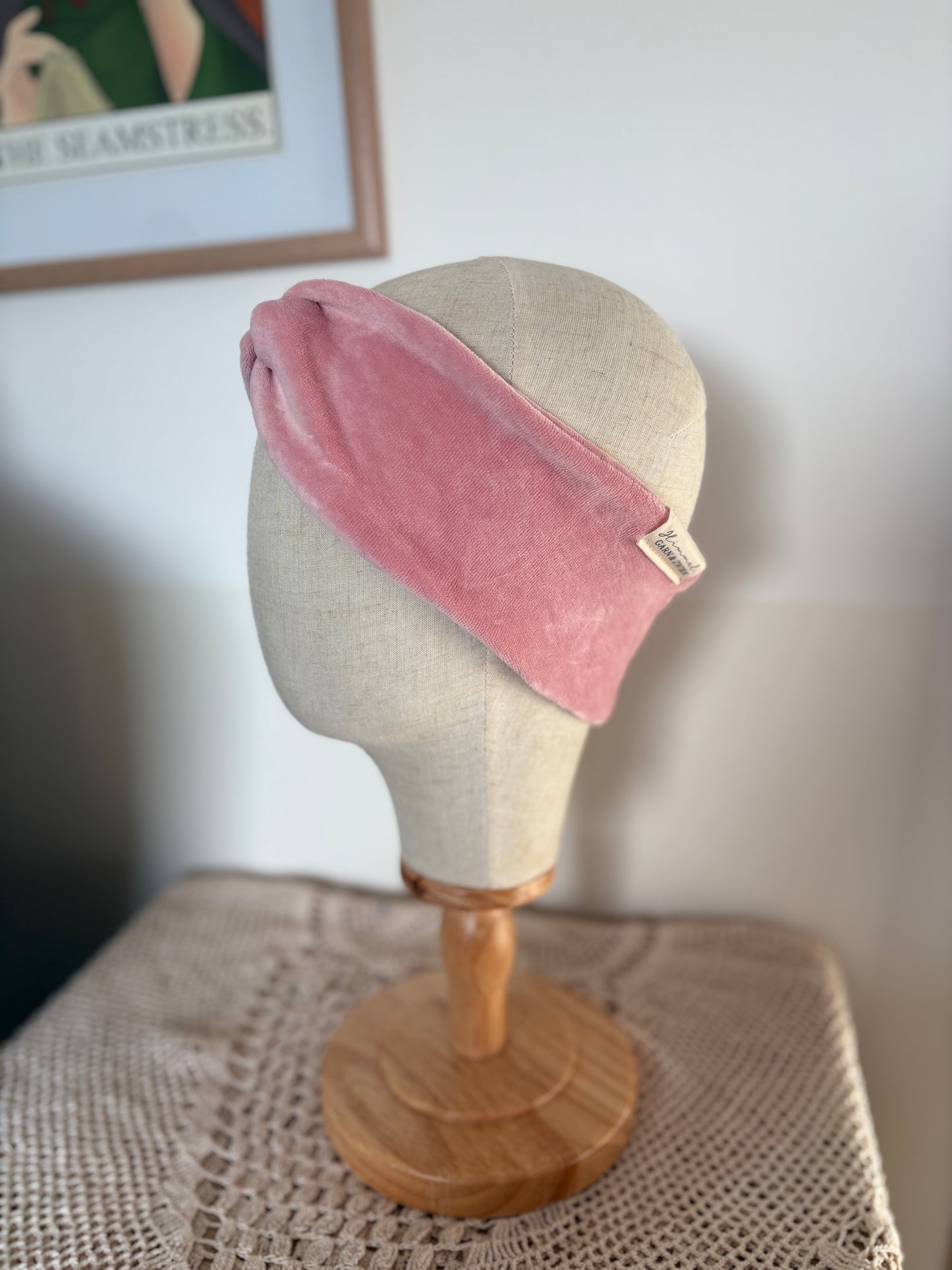 Stirnband in rosa BIO & GOTS Nikki Stoff