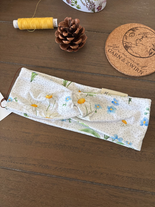 Kinder Stirnband aus BIO Stoff Gänseblümchen 🌼