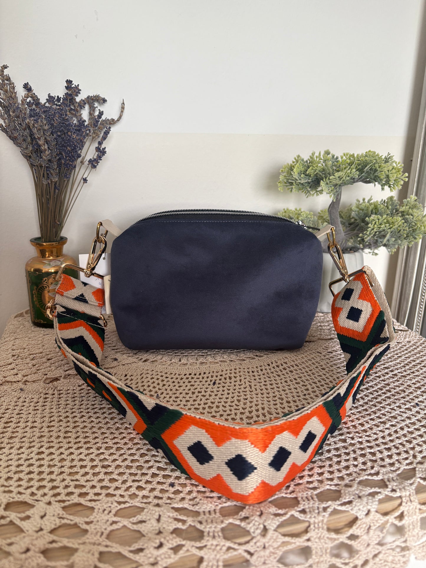 Coole Handtasche in Blau orange 🍊