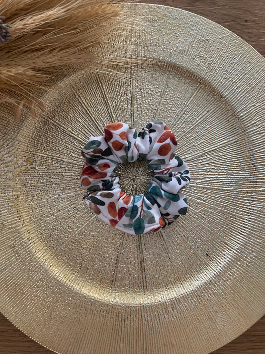 Scrunchie im herbstlichen Design aus BIO & GOTS zertifizierten French Terry Stoff